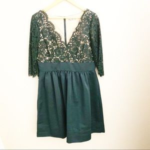 Eliza J Green Lace Dress - Size 14